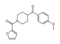 Piperidine, 1-(2-furanylcarbonyl)-4-(4-methoxybenzoyl)- (9CI) Structure