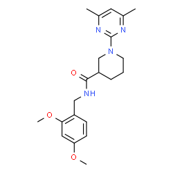 -Piperidinecarboxamide, N-[(2,4-dimethoxyphenyl)methyl]-1-(4,6-dimethyl-2-pyrimidinyl)- (9CI) picture