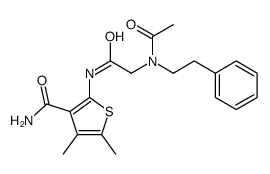 3-Thiophenecarboxamide,2-[[[acetyl(2-phenylethyl)amino]acetyl]amino]-4,5-dimethyl-(9CI) picture