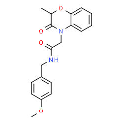 4H-1,4-Benzoxazine-4-acetamide,2,3-dihydro-N-[(4-methoxyphenyl)methyl]-2-methyl-3-oxo-(9CI) picture