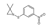 2,2-dimethyl-1-(3-nitrophenyl)sulfanylaziridine结构式