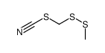 (methyldisulfanyl)methyl thiocyanate结构式