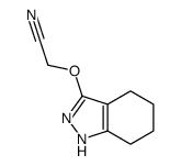 2-(4,5,6,7-tetrahydro-1H-indazol-3-yloxy)acetonitrile结构式