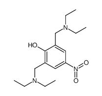 2,6-bis(diethylaminomethyl)-4-nitrophenol结构式