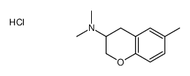 N,N,6-trimethyl-3,4-dihydro-2H-chromen-3-amine,hydrochloride Structure