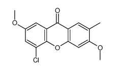 5-chloro-3,7-dimethoxy-2-methylxanthen-9-one结构式