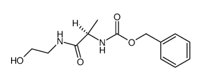 D-Nα-Benzyloxycarbonylalaninethanolamid结构式