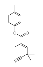 (4-methylphenyl) 4-cyano-2,4-dimethylpent-2-enoate Structure