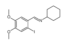 N-cyclohexyl-1-(2-iodo-4,5-dimethoxyphenyl)methanimine Structure