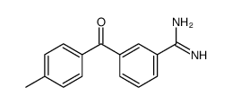 3-(4-methylbenzoyl)benzenecarboximidamide Structure