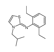 N-(2,6-diethylphenyl)-3-(2-methylpropyl)-1,3-thiazol-2-imine结构式