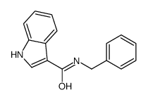 1H-吲哚-3-羧酸苄胺结构式