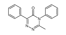 3-methyl-4,6-diphenyl-1,2,4-triazin-5-one结构式