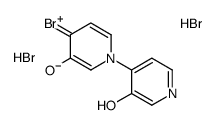 4-bromo-1-(3-hydroxypyridin-1-ium-4-yl)pyridin-1-ium-3-ol,dibromide结构式
