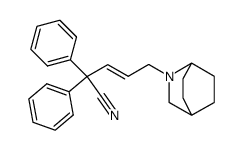 2,2-diphenyl-5-(2-azabicyclo[2.2.2]oct-2-yl)-3-trans-pentenenitrile Structure
