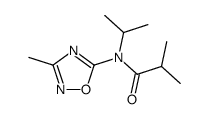 N-isopropyl-N-(3-methyl-[1,2,4]oxadiazol-5-yl)-isobutyramide结构式