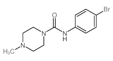 1-Piperazinecarboxamide,N-(4-bromophenyl)-4-methyl- Structure