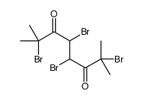 2,4,5,7-tetrabromo-2,7-dimethyloctane-3,6-dione结构式