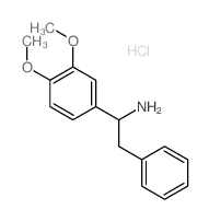 Benzeneethanamine, a-(3,4-dimethoxyphenyl)-,hydrochloride (9CI)结构式