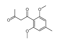 1-(2,6-dimethoxy-4-methylphenyl)butane-1,3-dione结构式