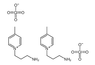 3-(4-methylpyridin-1-ium-1-yl)propan-1-amine,diperchlorate Structure