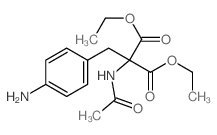 diethyl 2-acetamido-2-[(4-aminophenyl)methyl]propanedioate结构式