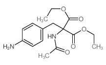 diethyl 2-acetamido-2-[(4-aminophenyl)methyl]propanedioate structure