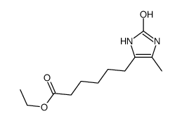 ethyl 6-(5-methyl-2-oxo-1,3-dihydroimidazol-4-yl)hexanoate结构式