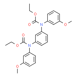1,3-Phenylenebis[(3-methoxyphenyl)carbamic acid ethyl] ester结构式