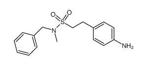 N-methyl-N-phenylmethyl-2-(4-aminophenyl)-ethanesulfonamide结构式