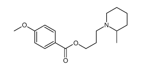 3-(2-Methylpiperidino)propyl=p-methoxybenzoate structure