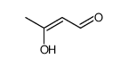 3-oxo-butyraldehyde (Z)-2,3-enol tautomer Structure