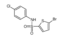 5-bromo-N-(4-chlorophenyl)thiophene-2-sulfonamide结构式