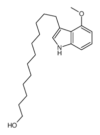 12-(4-methoxy-1H-indol-3-yl)dodecan-1-ol Structure