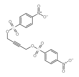 1-nitro-4-[4-(4-nitrophenyl)sulfonyloxybut-2-ynoxysulfonyl]benzene structure