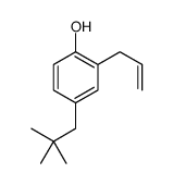 4-(2,2-dimethylpropyl)-2-prop-2-enylphenol结构式