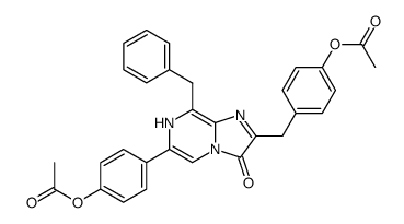 Imidazo[1,2-a]pyrazin-3(7H)-one,6-[4-(acetyloxy)phenyl]-2-[[4-(acetyloxy)phenyl]methyl]-8-(phenylmethyl)- Structure