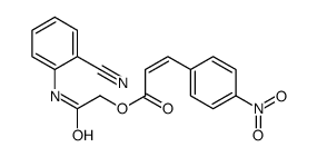 [2-(2-cyanoanilino)-2-oxoethyl] 3-(4-nitrophenyl)prop-2-enoate结构式