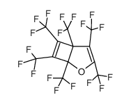 1,3,4,5,6,7-hexakis-trifluoromethyl-2-oxa-bicyclo[3.2.0]hepta-3,6-diene结构式