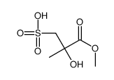 2-hydroxy-3-methoxy-2-methyl-3-oxopropane-1-sulfonic acid结构式