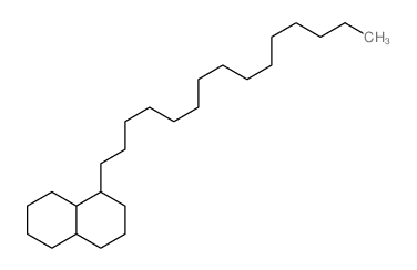 Naphthalene, decahydro-1-pentadecyl- Structure
