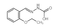 [(2-Ethoxyphenyl)methylideneamino]carbamic acid Structure