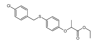 ethyl 2-[4-[(4-chlorophenyl)methylsulfanyl]phenoxy]propanoate Structure