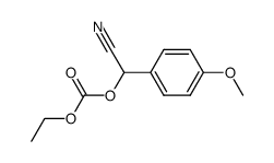 carbonic acid, cyano(4-methoxyphenyl)methyl ethyl ester结构式