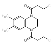 Quinoxaline,1,4-bis(3-chloro-1-oxopropyl)-1,2,3,4-tetrahydro-6,7-dimethyl- (9CI)结构式