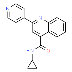 N-cyclopropyl-2-pyridin-4-ylquinoline-4-carboxamide Structure