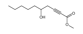 (+/-)-Methyl 5-Hydroxy-2-decynoate结构式
