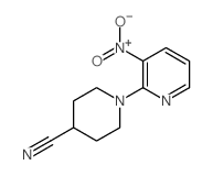 1-(3-Nitropyridin-2-yl)piperidine-4-carbonitrile structure