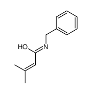 N-benzyl-3-methylbut-2-enamide结构式