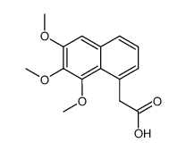 2-(6,7,8-TriMethoxynaphthalen-1-yl)acetic acid Structure